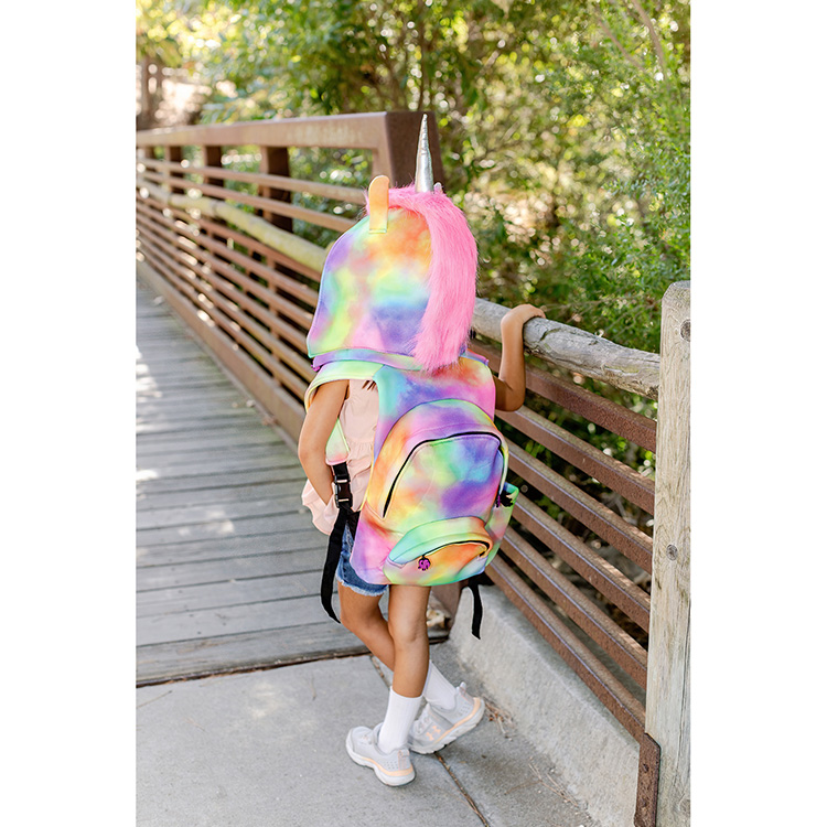 Unicorn hooded backpack cheap